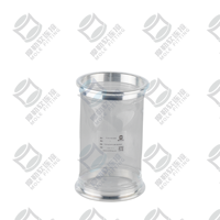 Connecteur flexible Tri-Clamp PU10 Seeflex 040E en polyuréthane transparent de qualité alimentaire, antistatique, en TPU flexible