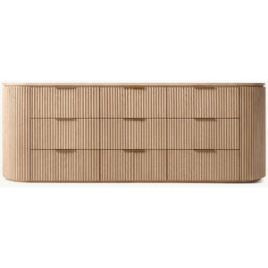 Nouvelle commode de chambre à coucher en bois massif de chêne, style américain, pour la maison et l'hôtel, avec 5, 6 ou 9 tiroirs - Product Image 2