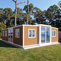 Kit de Estructura de Panel Sándwich para Casa Contenedor Rectangular Transpirable de 20 pies/40 pies, Prefabricada, Moderna, de Espesor Estándar, Económica para Exteriores
