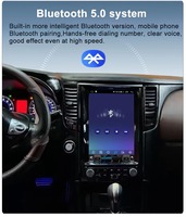 Lecteur multimédia de navigation GPS Android 14 avec écran tactile de 12,1 pouces, Bluetooth stéréo pour Infiniti FX35 FX37 FX50