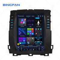 Layar Mobil Tesla 9.7 Inci GPS Navigasi Android Head Unit Radio Mobil untuk Toyota Land Cruiser Prado 120 Lexus GX470 2002-2009
