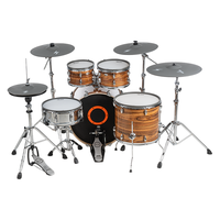 Ensemble de batterie électronique Lightning TWO | Tête de maille à 2 zones | Roland/Yamaha/ Compatible | Percussion à bruit jaune