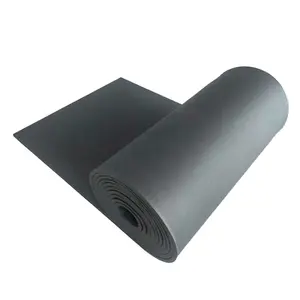 China supplier closed cell vinyl nitrile NBR PVC black neoprene roll rubber foam insulation sheet vibration reducing mat