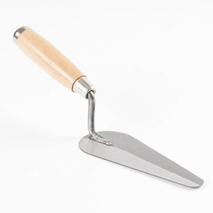 Outils de construction professionnels, truelle de maçonnerie en acier au carbone, truelle à langue de chat avec manche en bois dur - Product Image 1