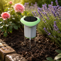 Testeur d'humidité et de fertilité du sol sans fil Wi-Fi, contrôlé par application, étanche IP66, capteur intelligent pour plantes à batterie solaire rechargeable
