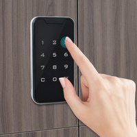 Cerradura Biométrica para Gabinete con Huella Dactilar, Cerradura Digital con Contraseña RFID, Cerradura Inteligente para Muebles para Gimnasio u Oficina