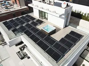 30kw 50kw 100kw Hybrid Solar System Off Grid Solar Array System 3 Phase Solar Energy Storage System For Roof