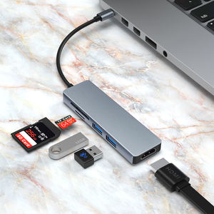 Hub Tipo-C 5 en 1 de Alta Calidad, 4K para HDMI, Estación de Conexión Multipuerto con USB3.0, SD, TF, Adaptador de Carga USB-C PD para Macbook Pro - Product Image 3