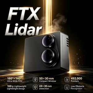 เซ็นเซอร์ LiDAR แบบโซลิดสเตตเต็มรูปแบบ Hesai FTX 180x140 มุมมองกว้างพิเศษ ตรวจจับจุดบอด สำหรับระบบ ADAS L4 ขับเคลื่อนอัตโนมัติและหุ่นยนต์ - Product Image 1