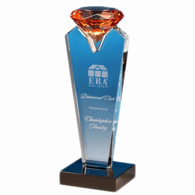 Diamond Top Crystal Trophy Awards For VIP Souvenir Gifts