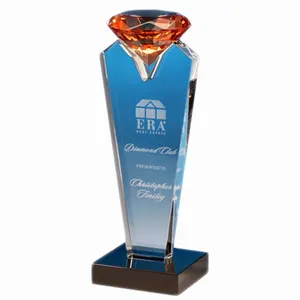 Diamant En Cristal Trophée Pour VIP Cadeaux Souvenirs