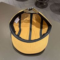 Casquette de baseball à visière courte style workwear avec logo personnalisé, couronne souple de haute qualité, 5 panneaux en sergé de coton, unisexe, pour le camping, printemps-automne