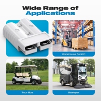 Connecteur Powerpole 50A 80A 120A 175A 350A, Kit de câblage de treuil robuste 2/0AWG 600V à déconnexion rapide pour batterie, pour le remorquage