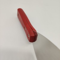 Grattoir en acier au carbone de conception spéciale outil de peintre industriel lame en acier inoxydable rouge Construction flexible manche en bois en plastique