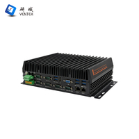 Computadora Industrial Sin Ventilador LGA1151, 2 LAN, 6 RS232 485 COM, 8 DI, 8 DO, Riel DIN, PC Industrial, Automatización Industrial para Robots