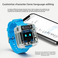 Papan Pengembangan Jam Tangan Suara AI Xiaozhi dengan ESP32-S3 Model HU-087 Kit Elektronik Robot AI yang Mendukung Pertanyaan Waktu/Cuaca