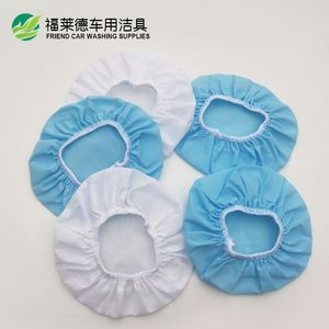 Housses de polisseuse pour voiture Friend Car Washing Supplies, 6 pouces, en tissu non tissé bleu et blanc, pour le cirage et le polissage - Product Image 2