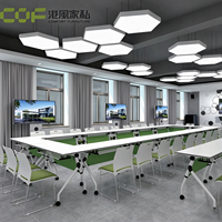 Ensemble de bureau moderne, table de travail élégante pour bureau à domicile, bureaux pour réunions de bureau