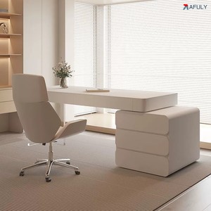 Màu Trắng Tinh Khiết Tối Giản Kem Phong Cách Bàn Cho Nhà Viết Beauty Salon Y Tế Tư Vấn Bảng Với Ngăn Kéo Bàn Máy Tính - Product Image 3