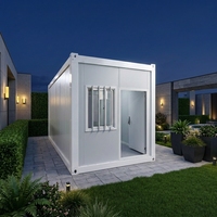 Maison conteneur de 20 pieds, bureau pliable avec mezzanine, chambre préfabriquée pliable pour maisons mobiles dans les camps pétroliers.