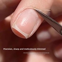Ciseaux à peau morte de style russe Outil de beauté spécial du technicien de salon de manucure Couteau d'artefact pour couper les bords des doigts droits