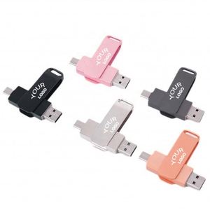 Memoria USB Personalizada con Logotipo Tipo C de 8GB 32GB 64GB 128GB 256GB 512GB 2 en 1 OTG, Unidad Flash USB de Metal - Product Image 3
