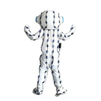 Costume LED Lumineux en Coton Intégral avec Casque Audio et Batterie Rechargeable pour Fêtes d'Halloween, Bars et Spectacles Scéniques