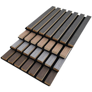 Moderno 3d in fibra di poliestere fonoassorbente Mdf legno lamelle di parete acustica <span class=keywords><strong>pannelli</strong></span> flessibili acustici parete <span class=keywords><strong>pannelli</strong></span> - Product Image 3