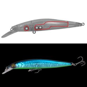 Leurre flottant XY-300 12cm 15g avec sonnette pour la pêche au bar, appât artificiel pour la pêche à la ligne - Product Image 3