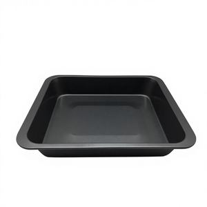Moule à gâteau rectangulaire grand format en acier au carbone gris foncé antiadhésif et écologique pour brownies - Product Image 1