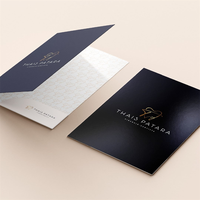 Porte-documents en carton A4 imperméable avec logo personnalisé OEM, dossier de présentation de bureau robuste, porte-documents pour réunion