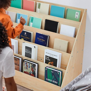 Meubles de chambre à coucher modernes en bois, étagères à livres pour enfants à 5 niveaux, bibliothèque pour enfants, <span class=keywords><strong>présentoir</strong></span> pour salon et hôtel - Product Image 4