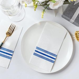 <span class=keywords><strong>Serviettes</strong></span> jetables <span class=keywords><strong>en</strong></span> <span class=keywords><strong>papier</strong></span> Airlaid effet lin, 1 pli, pour dîner, avec options de logo personnalisé et de couleurs - Product Image 4