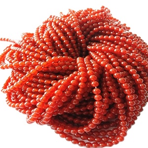 Cuentas De Tubo De Piedra De Cornalina Roja Natural, Abalorios De Cilindro Superventas De 4mm X