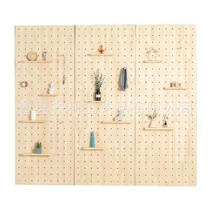 Pegboard <b>Wall</b> <b>Mounted</b> <b>Shelf</b> White Rectangle Flexible Storage For Living Room Bedroom Kitchen - Product Image 4