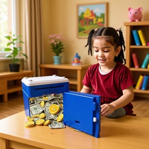ตู้เซฟ<span class=keywords><strong>ออม</strong></span>สินแบบ ATM สำหรับเด็ก ใช้รหัสผ่าน พร้อมเสียงเพลงและฟังก์ชั่นจ่ายเหรียญอัตโนมัติ - Product Image 3