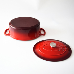 Ensemble de <span class=keywords><strong>plats</strong></span> ovales pour cuisson lente de 33 cm, batterie de cuisine, <span class=keywords><strong>cocotte</strong></span> <span class=keywords><strong>en</strong></span> <span class=keywords><strong>fonte</strong></span> émaillée - Product Image 6