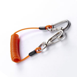 Zelfklevende anti-verlies spiraalveer touw veiligheid noodhulpmiddel met snelring en D-gesp - Product Image 4