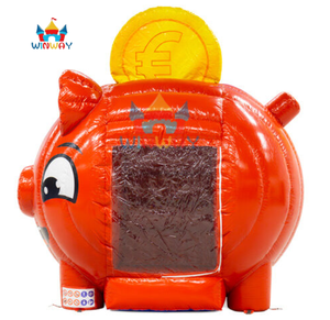 Machine à argent gonflable Piggy Bank - Cabine attrape-argent pour carnaval, événements promotionnels et jeux de fête pour enfants - Product Image 2