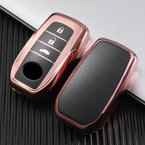 Toyota Hilux için Revo/Toyota/Veloz/rush/Yaris/Raize/Perodua Keyless anahtarsız uzaktan silikon araba anahtarı kapağı gövde