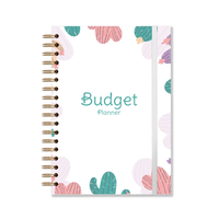Journal carnet de notes avec objectif mensuel quotidien à couverture rigide à impression personnalisée Organisateur de factures Planificateur de budget mensuel Livre de défis d'épargne