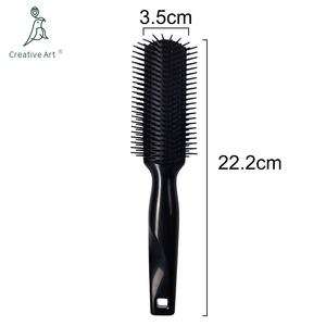 Nuevo estilo, cepillo de peinado extraíble de 9 filas, peine para desenredar el cabello, cepillo de <span class=keywords><strong>pelo</strong></span> <span class=keywords><strong>rizado</strong></span> <span class=keywords><strong>Denman</strong></span> - Product Image 3