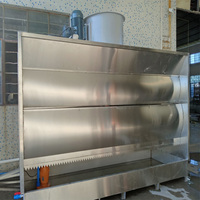 Cabine de peinture à rideau d'eau ouverte pour meubles en bois