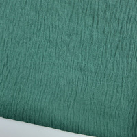 Tissu en crêpe teint CEY 160 g/m² personnalisé, 100 % polyester, tissu tissé recyclé GRS pour vêtements islamiques musulmans