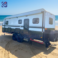 Nouvelle Version 2026 – Caravane de Luxe Tout-Terrain Style Américain avec Cuisine et Salle de Bain pour Camping et Voyage