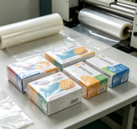 Film thermorétractable POF pour l'emballage de boîtes et de produits