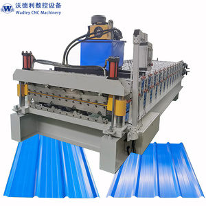 Metal Steel Sheet Roll Roofing Glazed Galvanized Forming Machine Roll Forming Machine <b>Tiles</b> Roll Forming Machine - Product Image 1