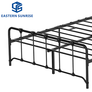 Кровать для спальни в античном стиле для детей и взрослых, минималистичная металлическая односпальная кровать черного цвета с прочным металлическим каркасом - Product Image 4