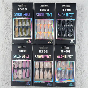 Bán buôn tùy chỉnh ABS giả móng tay nhân tạo Press-on Nail cắt tỉa với hộp quà tặng cho ngón tay ứng dụng - Product Image 5