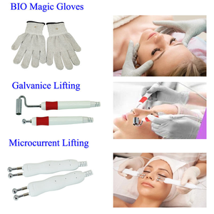 Offre Spéciale BIO microcourant beauté Machine galvanique visage tonifiant gants Type de bureau avec US IT ZA CN bouchons prix usine - Product Image 4